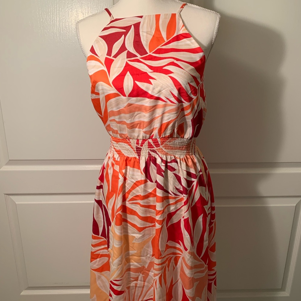 Ann Taylor Petite Floral sleeveless Midi Dress